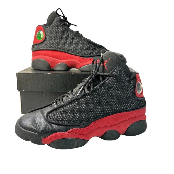Nike Air Jordan 13 Retro BG Bred Black/Red 2017 414574 004 Youth Size 5Y W/ Box
